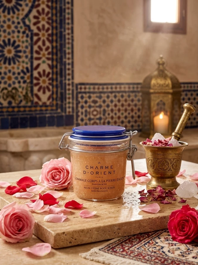 Gommage pierre d'Alun Rose Charme d'Orient