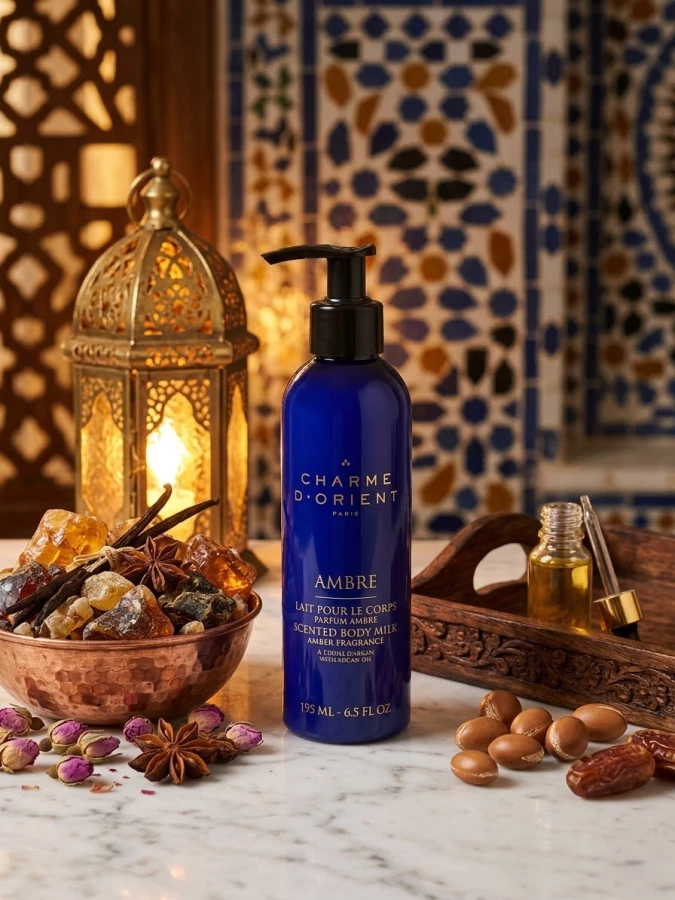 Lait Corps à l'huile d'Argan Ambre Charme d'Orient